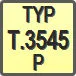 Piktogram - Typ: T.3545-P